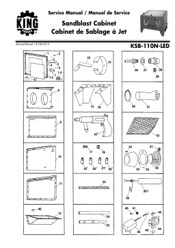 King Canada KSB-110N-LED SANDBLAST CABINET WITH LED LIGHT Manuel utilisateur
