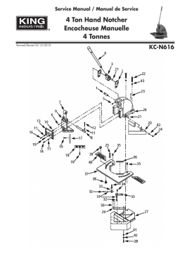 King Canada KC-N616 4 TON HAND NOTCHER Manuel utilisateur