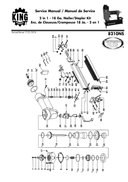 King Canada 8210NS 2 IN 1 18 GA. NAILER/STAPLER KIT Manuel utilisateur