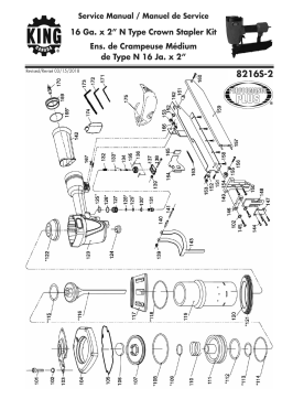 King Canada 8216S-2 2" X 16 GA. STAPLER KIT Manuel utilisateur