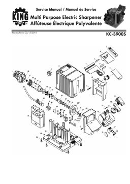 King Canada KC-3900S MULTI PURPOSE ELECTRIC SHARPENER Manuel utilisateur