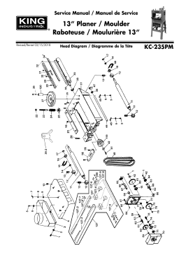 King Canada KC-235PM 13" PLANER/MOULDER Manuel utilisateur
