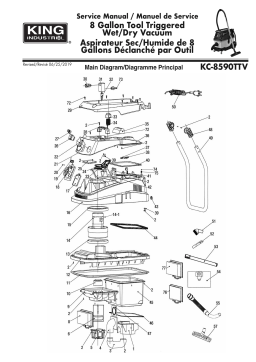 King Canada KC-8590TTV 8 GALLON TOOL TRIGGERED WET/DRY VACUUM Manuel utilisateur