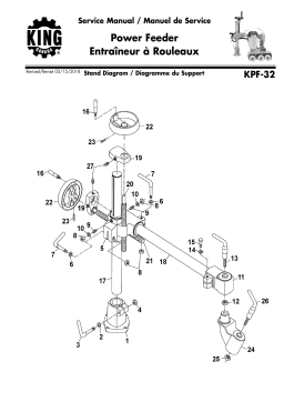 King Canada KPF-32 POWER FEEDER Manuel utilisateur