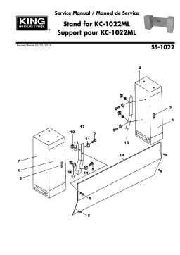 King Canada SS-1022 STAND FOR KC-1022ML Manuel utilisateur