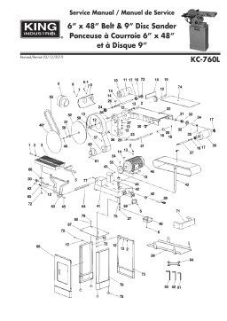 King Canada KC-760L 6" X 48" BELT & 9" DISC SANDER Manuel utilisateur