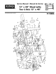 King Canada H-1000L WOOD LATHE 13&quot; X 40&quot; Manuel utilisateur