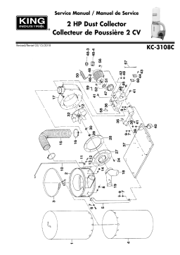 King Canada KC-3108C DUST COLLECTOR Manuel utilisateur