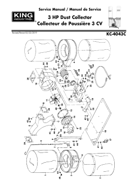 King Canada KC-4043C DUST COLLECTORS Manuel utilisateur
