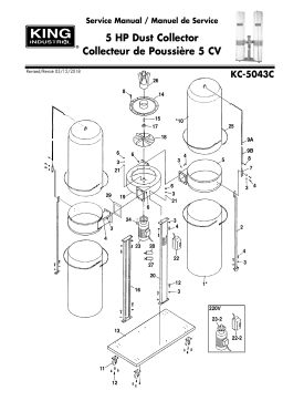 King Canada KC-5043C-2 220V DUST COLLECTOR Manuel utilisateur