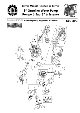 King Canada KCG-3PG 3" GASOLINE WATER PUMP Manuel utilisateur