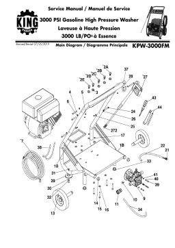 King Canada KPW-3000FM 3000 PSI GAS. HIGH PRESSURE WASHE Manuel utilisateur