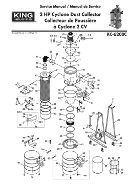 King Canada KC-6200C 2 HP CYCLONE DUST COLLECTOR Manuel utilisateur