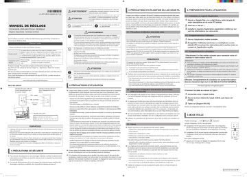 Guide d'installation | Fujitsu ASU12RLS3Y Manuel utilisateur | Fixfr