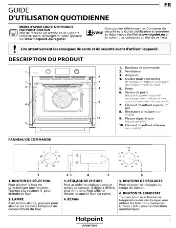 FA2 540 P IX HA | FA3 540 P IX HA | Mode d'emploi | Whirlpool FA2 540 P BL HA Manuel utilisateur | Fixfr