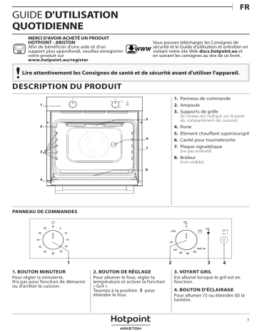 GA3 124 IX HA | Mode d'emploi | Whirlpool GA2 124 IX HA Manuel utilisateur | Fixfr