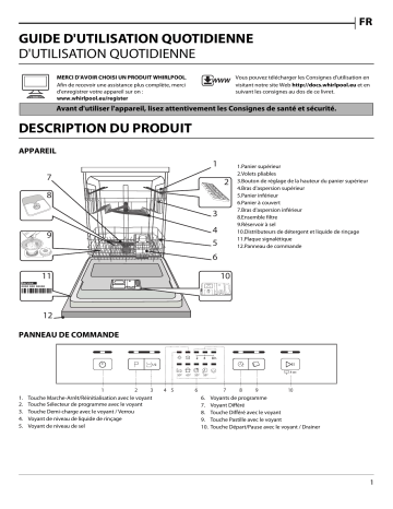 Mode d'emploi | Whirlpool WUE 2B19 X Manuel utilisateur | Fixfr