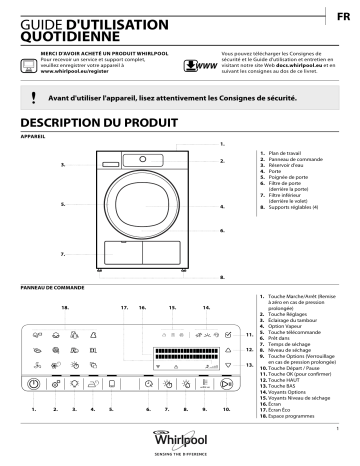 Mode d'emploi | Whirlpool HSCX 10441 Manuel utilisateur | Fixfr