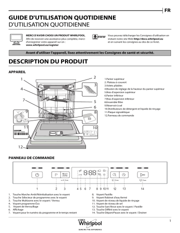 WFC 3C26 F UK | Mode d'emploi | Whirlpool WFC 3C26 F Manuel utilisateur | Fixfr