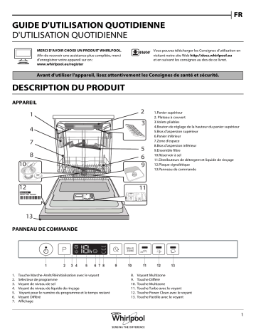 Mode d'emploi | Whirlpool WIC 3C26 PF Manuel utilisateur | Fixfr