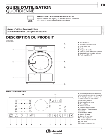 Mode d'emploi | Bauknecht TK Premium 95A2 I Manuel utilisateur | Fixfr