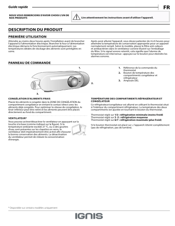 ARL 6501/A+ | ARL 6502/A++ | ARL 4501/A+ | Mode d'emploi | Whirlpool ARL 5501/A+ Manuel utilisateur | Fixfr