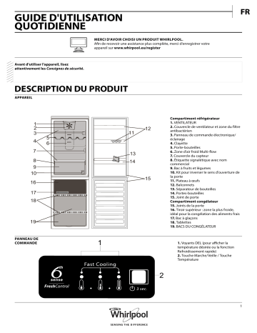 Mode d'emploi | Whirlpool BSNF 8101R OX Manuel utilisateur | Fixfr