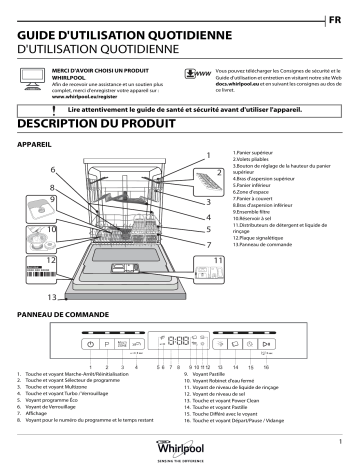 Mode d'emploi | Whirlpool WFO 3T223 6P X Manuel utilisateur | Fixfr