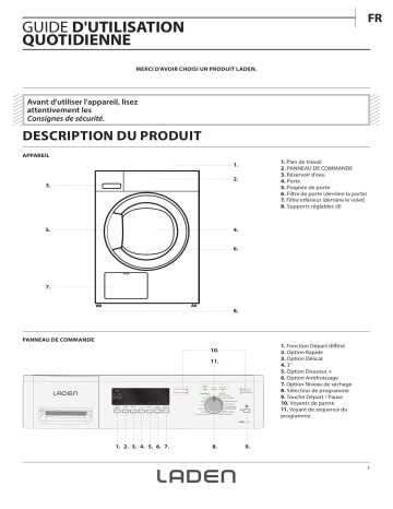 Mode d'emploi | Whirlpool HLDX 90110 Manuel utilisateur | Fixfr