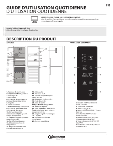 Mode d'emploi | Bauknecht KGNF 185 A2+ IN Manuel utilisateur | Fixfr