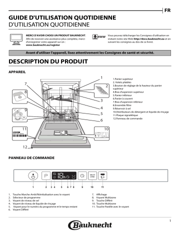 BKIC 3C26 | Mode d'emploi | Bauknecht BIC 3C26 Manuel utilisateur | Fixfr