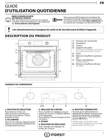 Mode d'emploi | Indesit IFW 3544 JH IX Manuel utilisateur | Fixfr