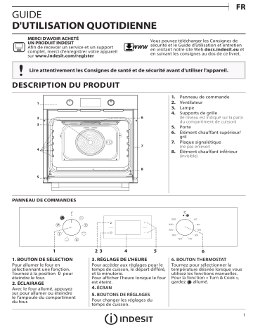 IFW 6540 C IX | Mode d'emploi | Indesit IFW 3544 C IX Manuel utilisateur | Fixfr