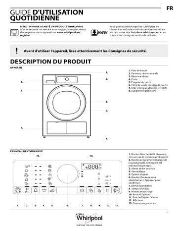 HSCX 80313 | Mode d'emploi | Whirlpool HSCX 80314 Manuel utilisateur | Fixfr