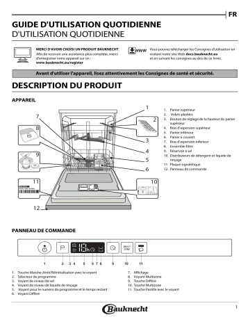 BCIC 3C26 E CH | Mode d'emploi | Bauknecht BCIC 3C26 ES CH Manuel utilisateur | Fixfr