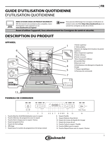 BFC 3B+26 | Mode d'emploi | Bauknecht BUC 3B+26 X Manuel utilisateur | Fixfr