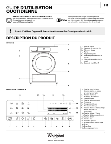 Mode d'emploi | Whirlpool HSCX 80540 Manuel utilisateur | Fixfr