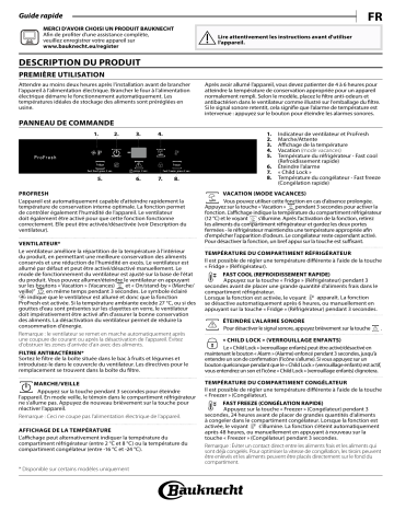 KGIS 2883 A+++ | Mode d'emploi | Bauknecht KGIC 2870 A++ Manuel utilisateur | Fixfr