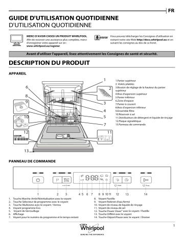 Mode d'emploi | Whirlpool WFC 3C26 P X Manuel utilisateur | Fixfr