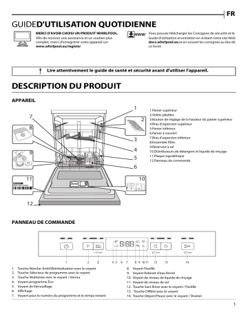 Mode d'emploi | Whirlpool WBC 3C26 X Manuel utilisateur | Fixfr