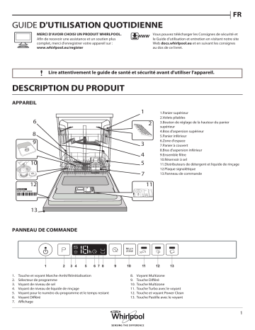 Mode d'emploi | Whirlpool WIO 3T123 6P Manuel utilisateur | Fixfr