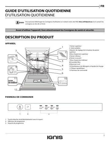 Mode d'emploi | Whirlpool GKIE 2B19 Manuel utilisateur | Fixfr