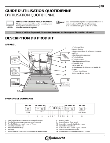 BUC 3C26 CH | Mode d'emploi | Bauknecht BCBC 3C26 B CH Manuel utilisateur | Fixfr