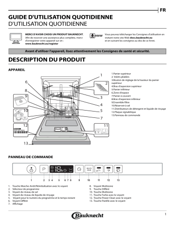 Mode d'emploi | Bauknecht BCIO 3T123 6PE CH Manuel utilisateur | Fixfr