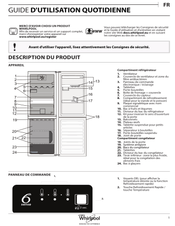 Mode d'emploi | Whirlpool BSFV 9152 OX Manuel utilisateur | Fixfr