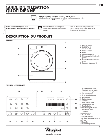 Mode d'emploi | Whirlpool HSCX 10444 Manuel utilisateur | Fixfr