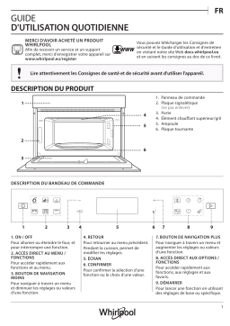 Whirlpool W7 MD440 WH Manuel utilisateur