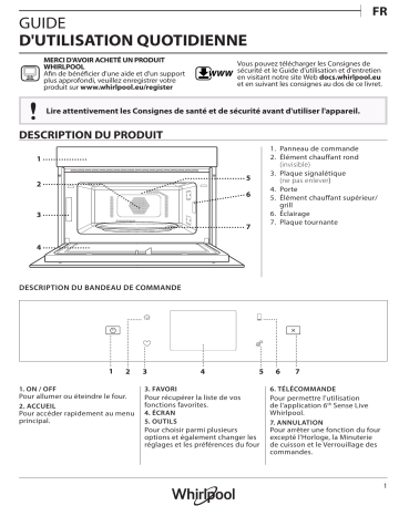 W9 MD260 IXL | Mode d'emploi | Whirlpool W9 MD260 BSS Manuel utilisateur | Fixfr