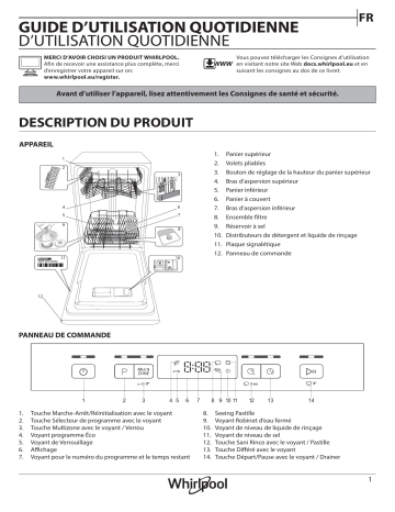 Mode d'emploi | Whirlpool WSFC 3M17 X Manuel utilisateur | Fixfr