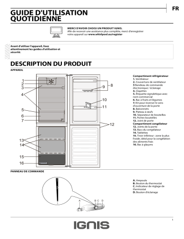 BM 0903 DC OX | Mode d'emploi | Whirlpool BM 0903 DC W Manuel utilisateur | Fixfr